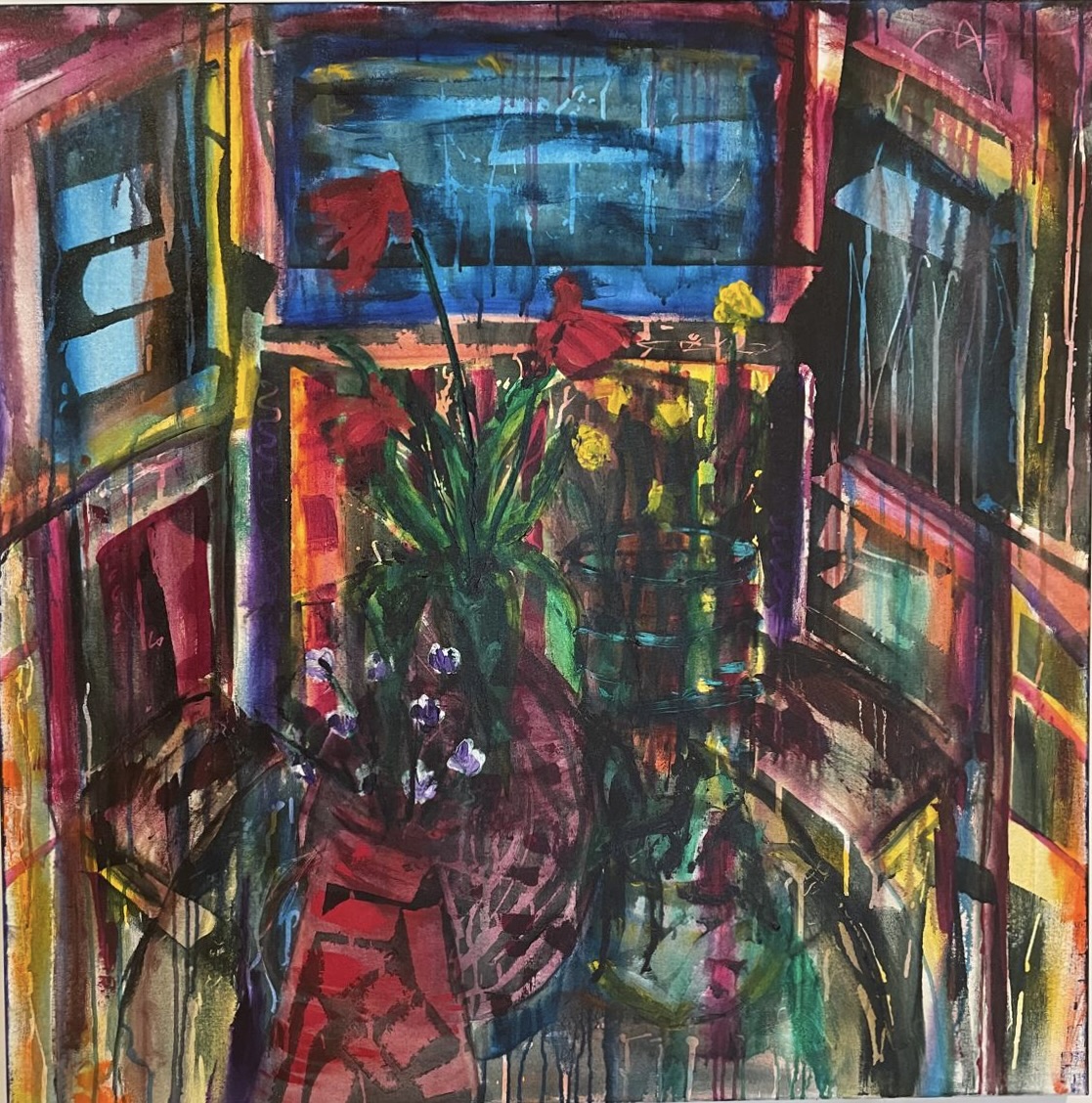 Arrangements in a Rainy Window