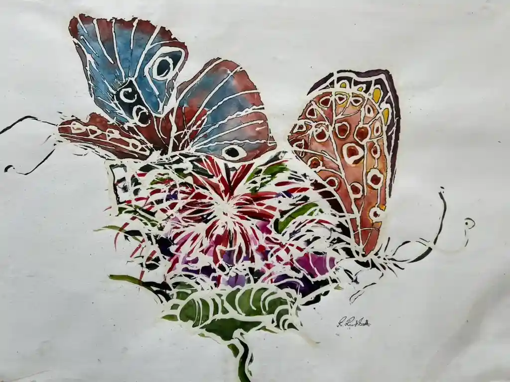 Butterflies and Amaryllis